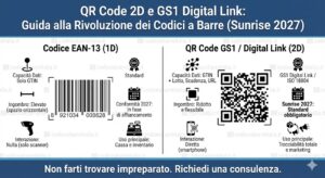 Confronto Codice EAN-13 vs QR Code 2D GS1 Digital Link